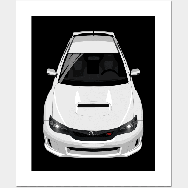 Impreza WRX STI 2008-2014 - White Wall Art by jdmart